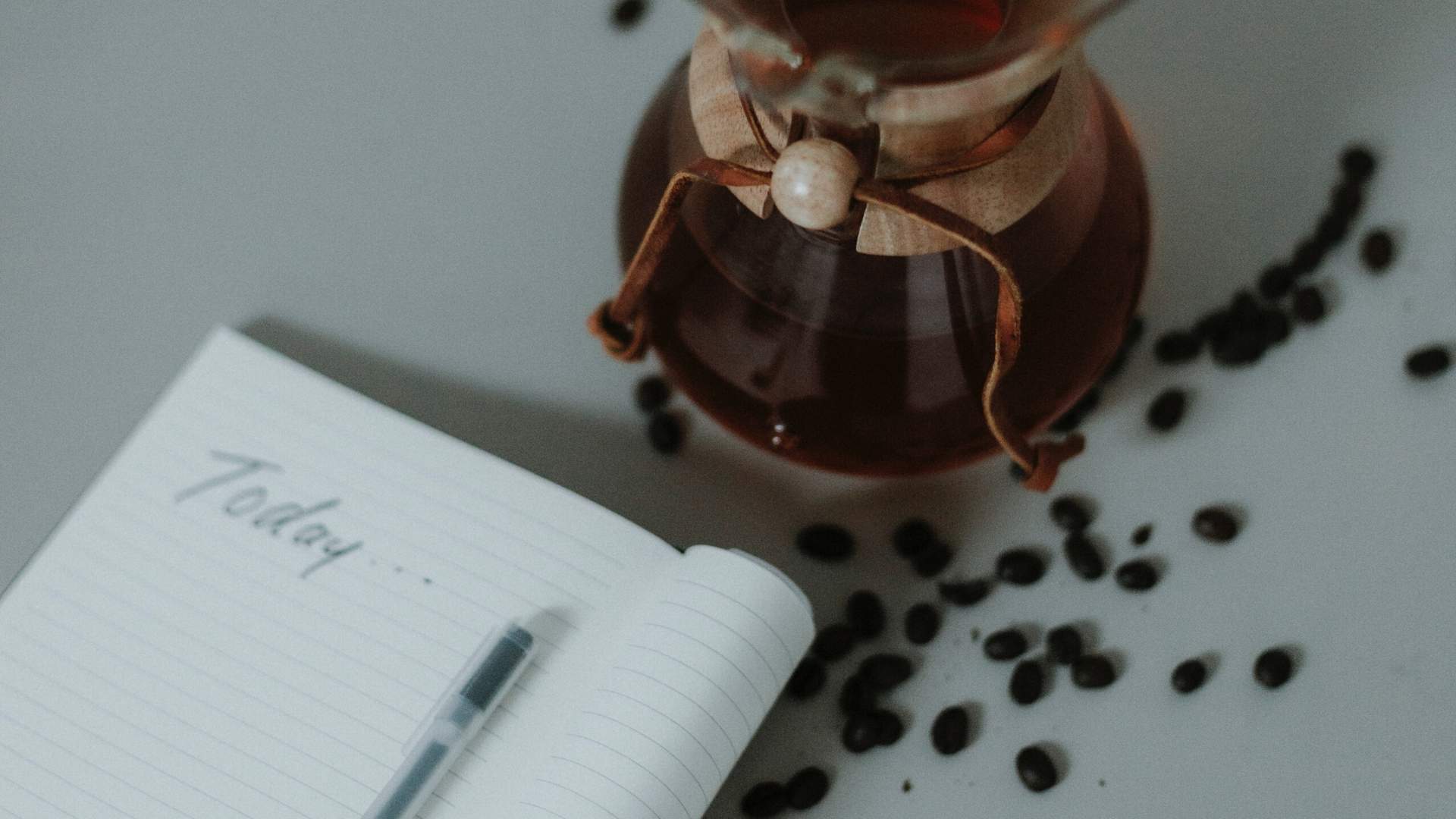 a Vase and a paper with pen